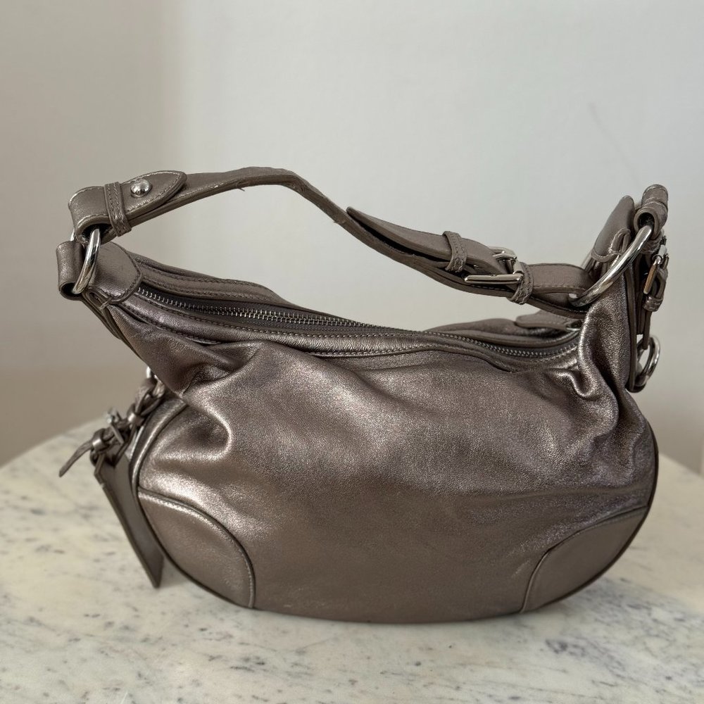 Ralph Lauren Collection Silver Metallic Handbag